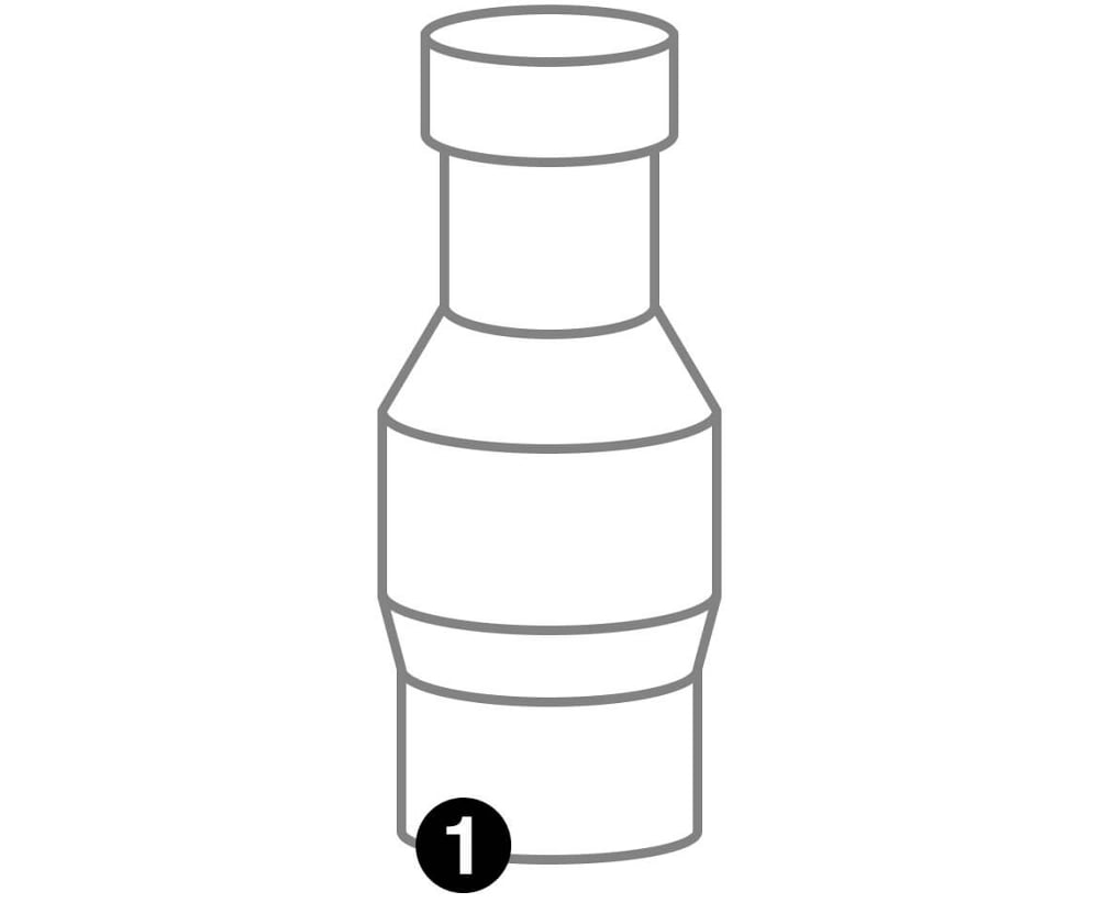 A disposer with a number indicating model number placement
