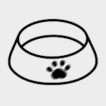 Pet bowl icon