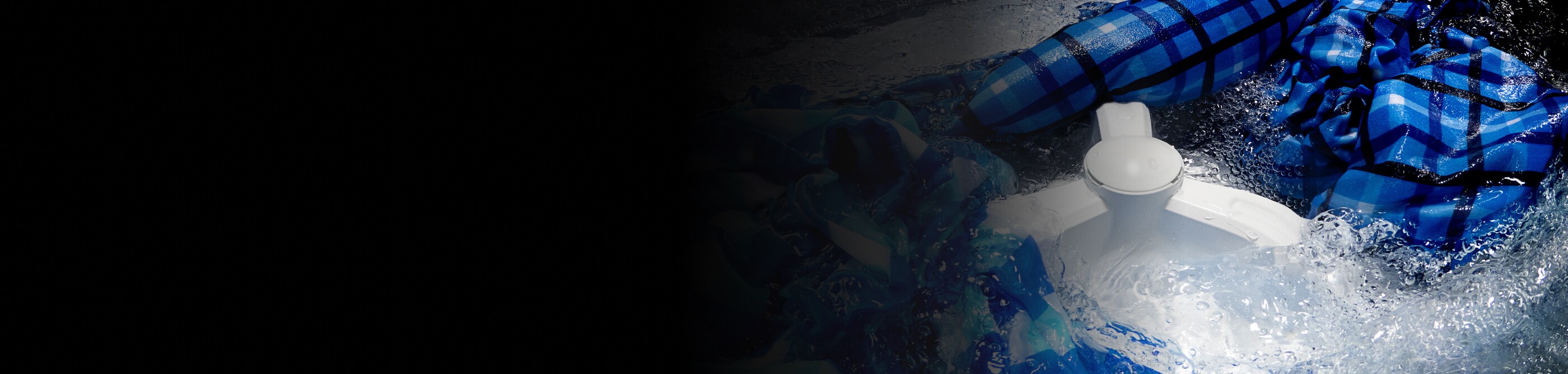 Clothing in the middle of a wash cycle