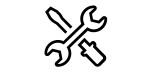 Wrench and screwdriver icon