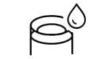 Filter with water drop icon