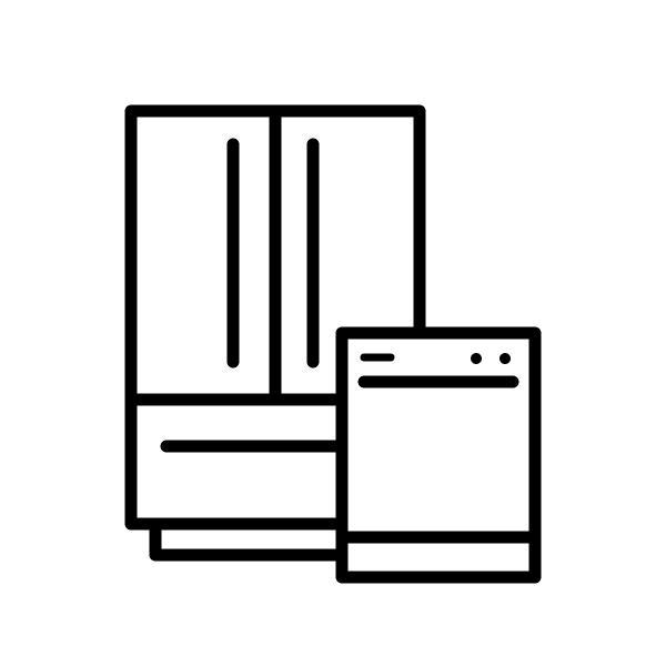 Refrigerator and dishwasher icon