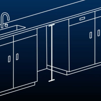 Dishwasher opening height