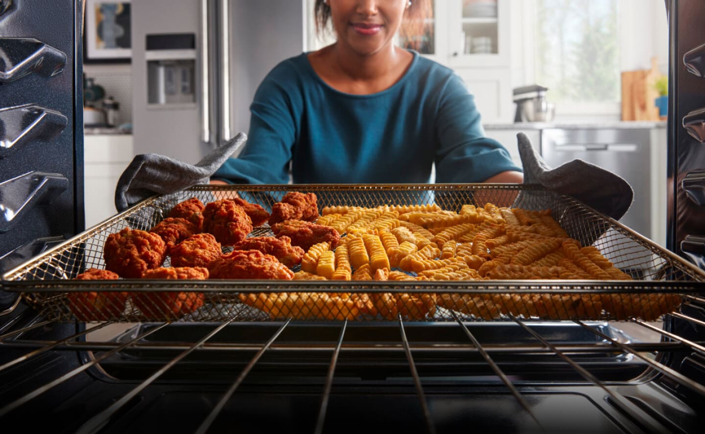 maytag stove with air fryer