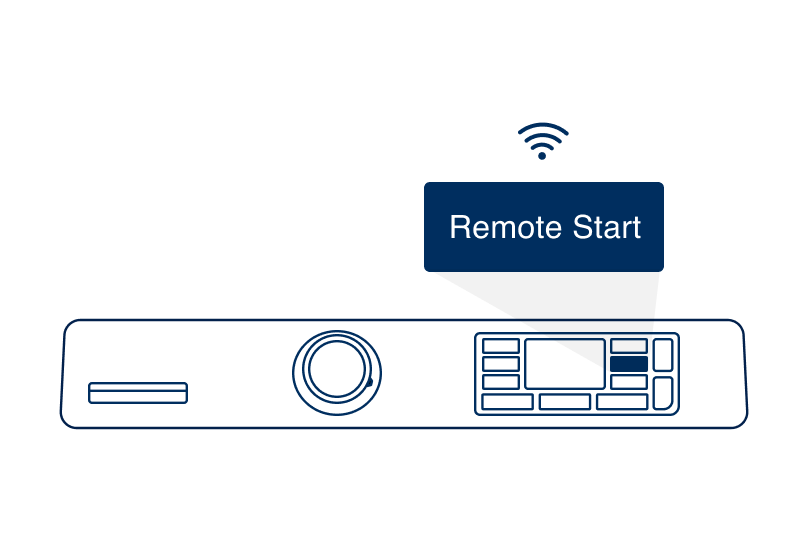 Step 5. Power on your appliance and press "Remote Start."