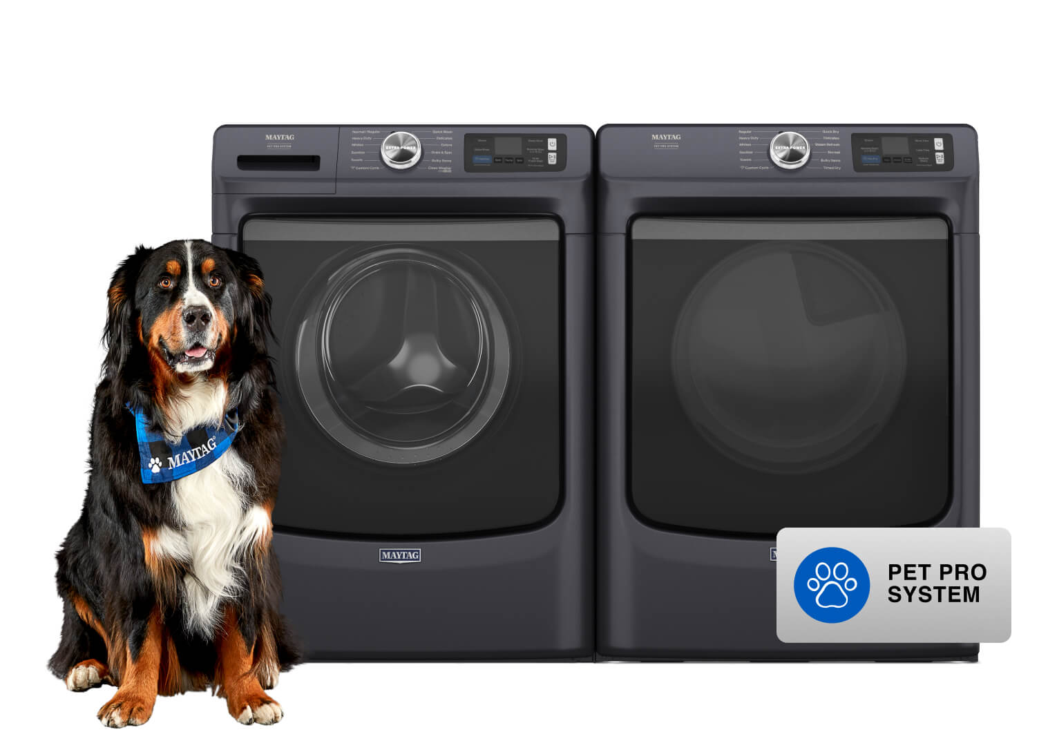 5.0 CU. FT. SMART PET PRO FRONT LOAD WASHER &amp; 7.4 CU. FT. DRYER