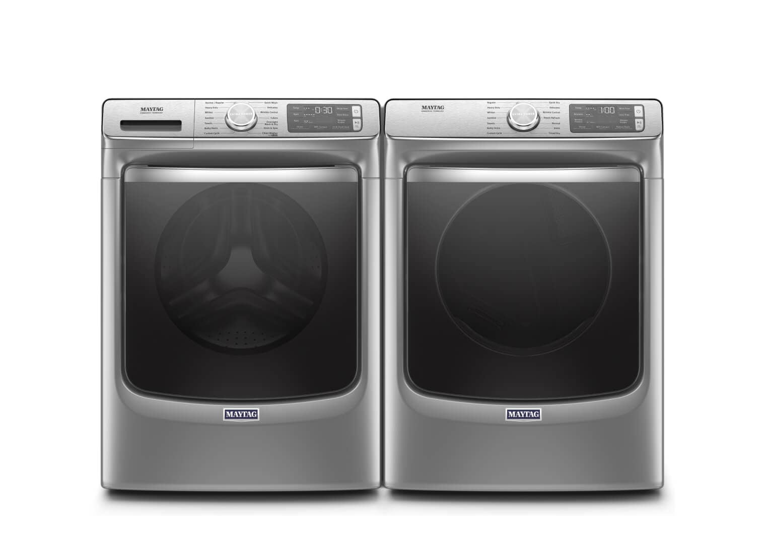 5.0 CU. FT. SMART FRONT LOAD WASHER &amp; 7.3 CU. FT. DRYER