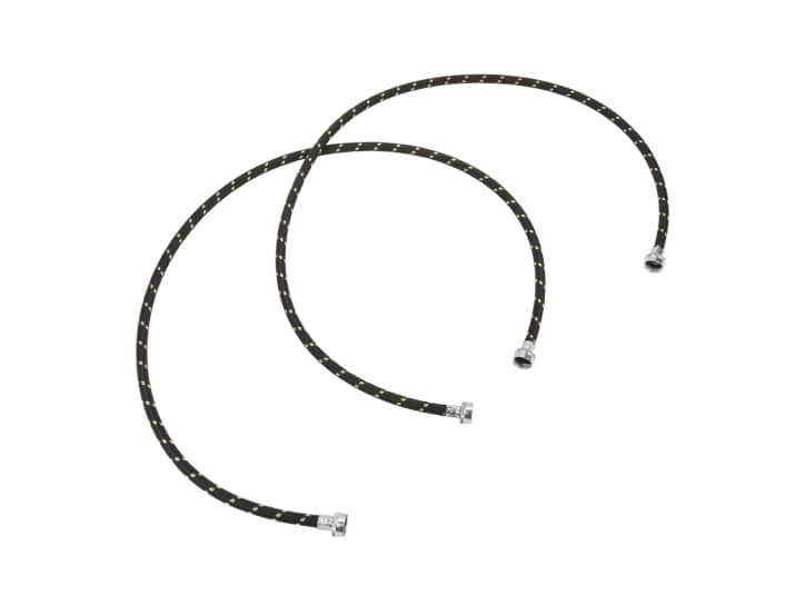 Nylon braided hoses.
