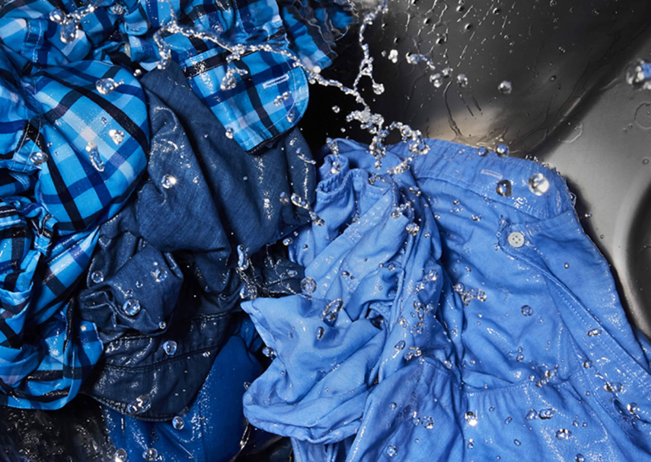 Clothes washing in a Maytag® washer.