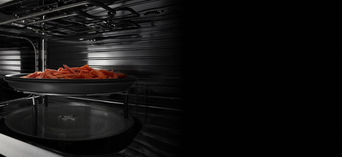 Food inside an air fry basket