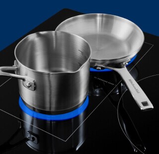 Cookware on an induction cooktop