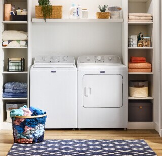 A Maytag® washer and dryer set