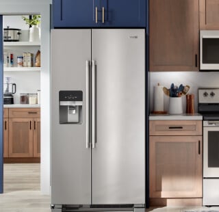 A Maytag® refrigerator in a kitchen