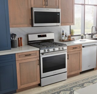 A Maytag® range in a modern kitchen