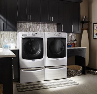 A Maytag® washer and dryer set