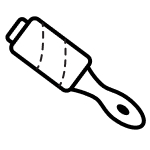 A lint roller icon.