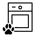 A washer and paw print icon.