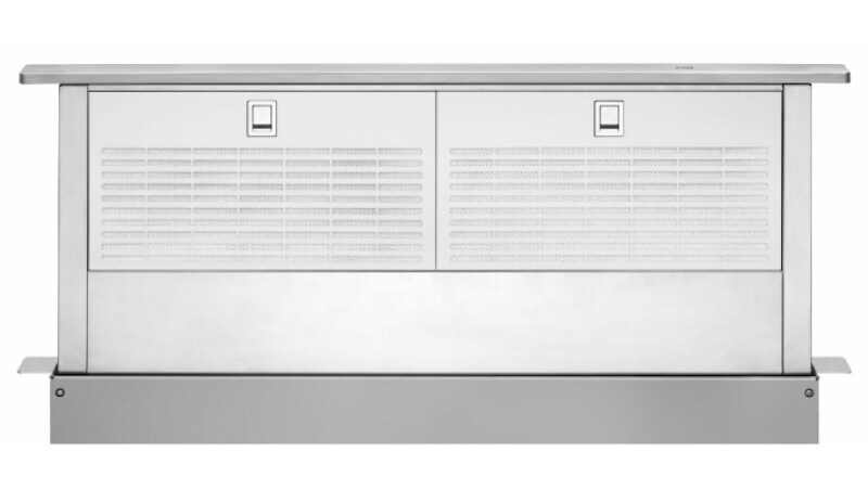 Retractable downdraft hood