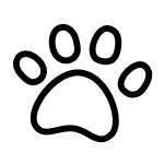 Paw print icon