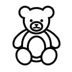 Teddy bear icon