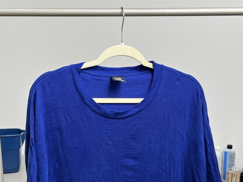 Shirt hang drying