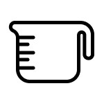 Measuring cup icon