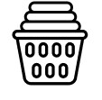 Laundry basket icon