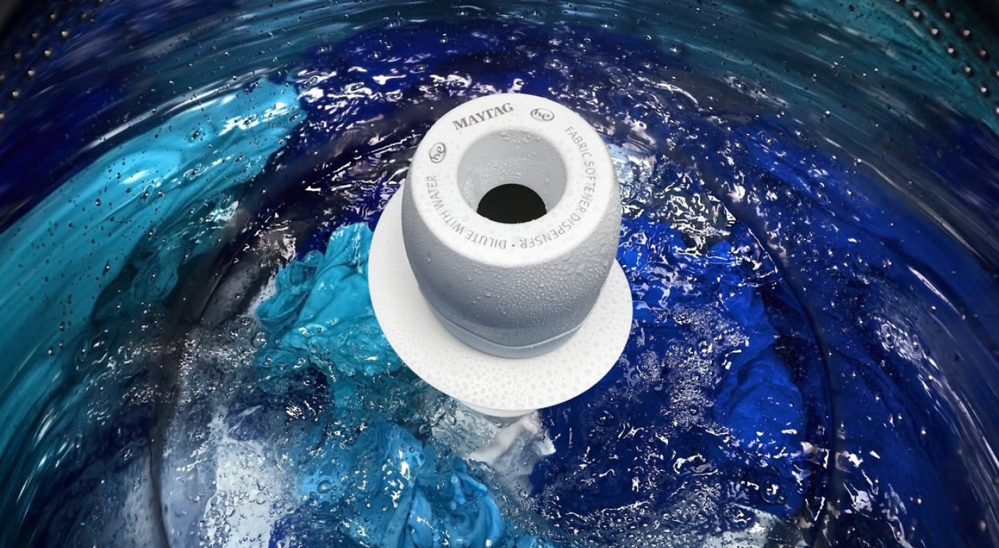 A closeup of a Maytag® Pet Pro Filter in a washer