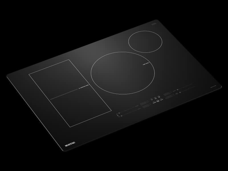 A Maytag® induction cooktop