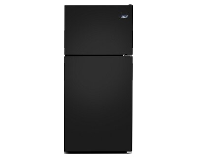 Black Maytag® top-freezer refrigerator