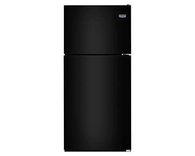 21-cubic-foot black Maytag® top-freezer refrigerator