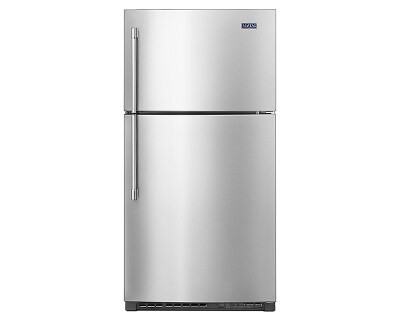 Stainless steel Maytag® top-freezer refrigerator