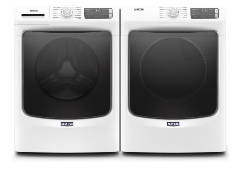 Maytag® front load washer and dryer set with Extra Power