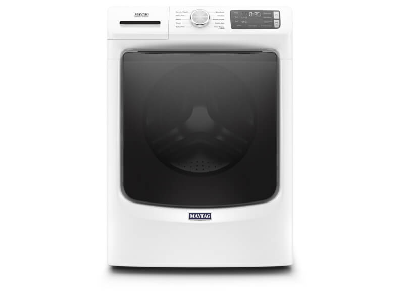 White Maytag® front load washing machine