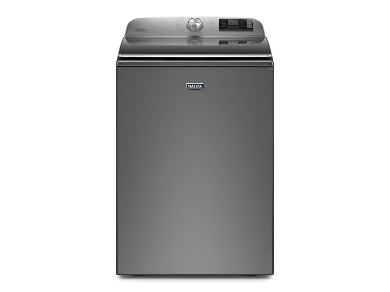Slate gray Maytag® top load washing machine