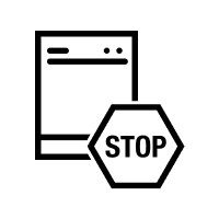 Dishwasher stop icon