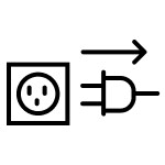 Electrical outlet icon