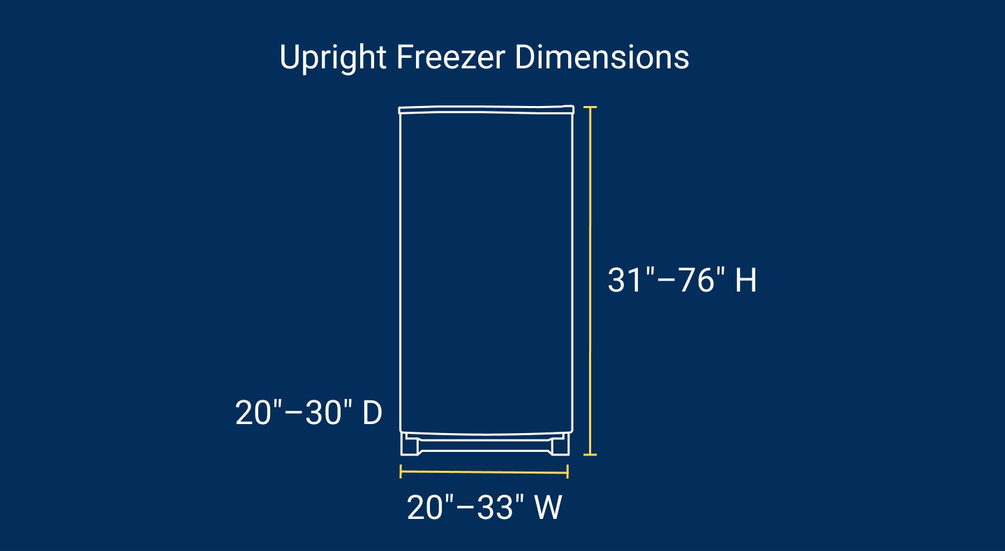Upright freezer dimensions Upright freezer dimensions