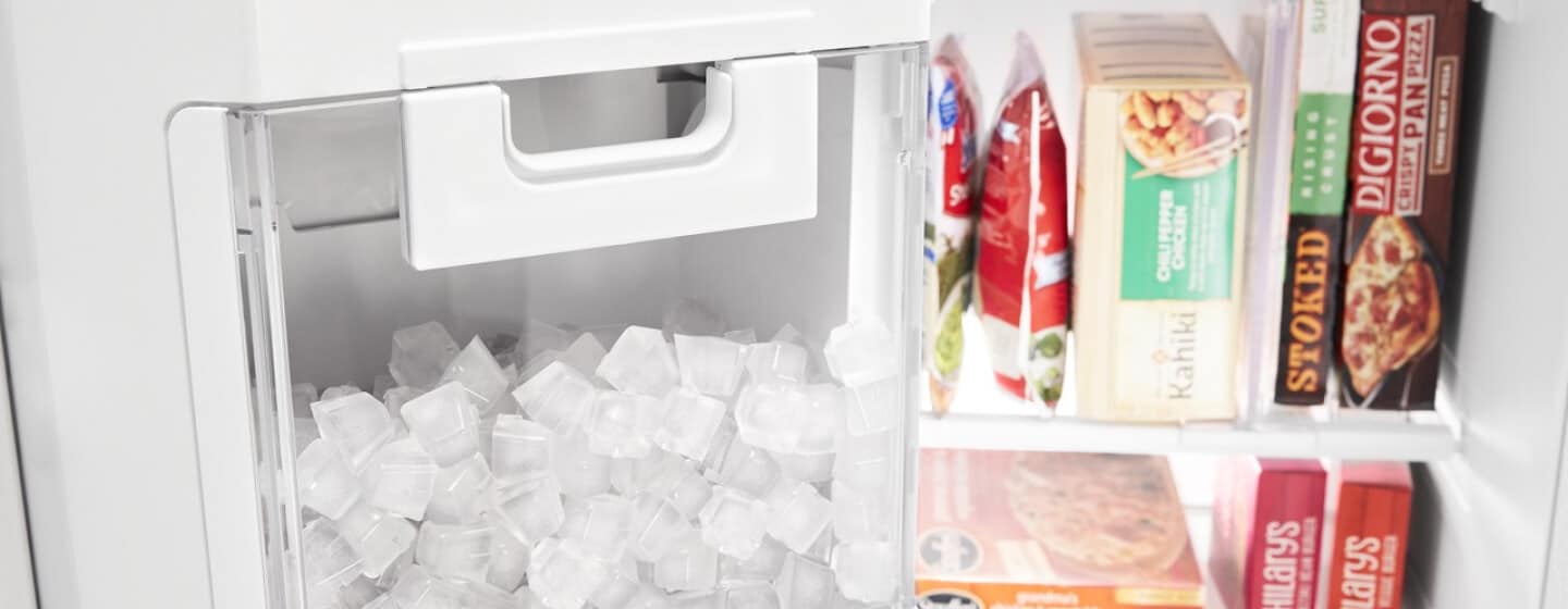 Close up of an ice maker Close up of an ice maker