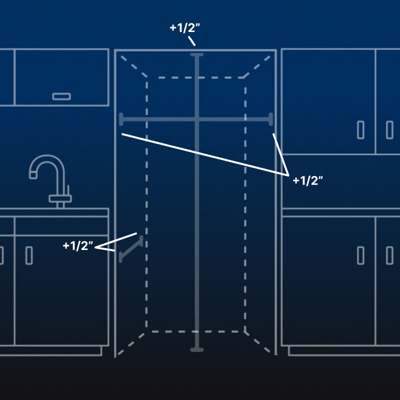 Diagram of refrigerator ventilation indicator