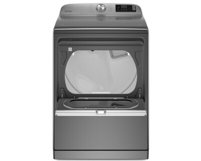 Maytag® top load dryer with door open