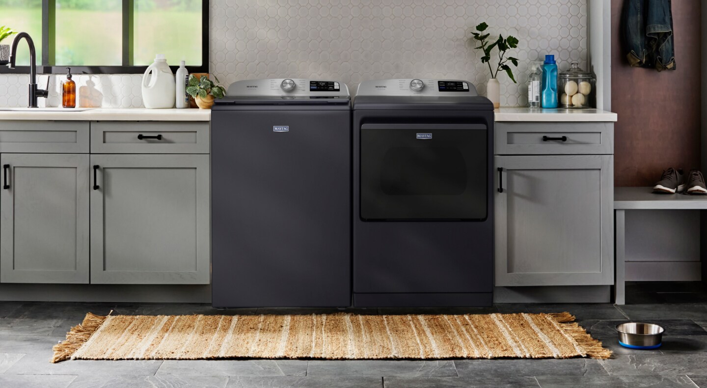 Maytag® top load washing machine and electric dryer
