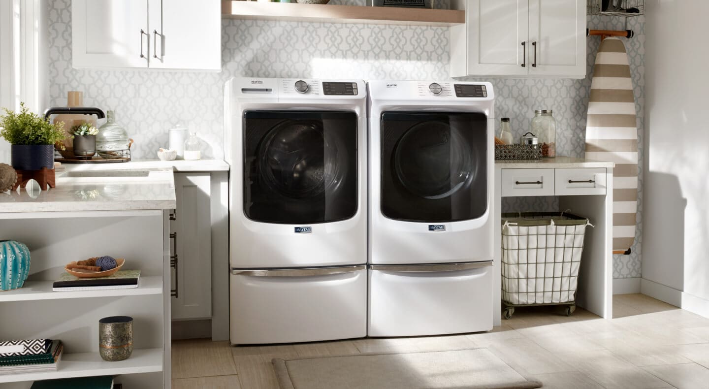 White Maytag® Washer and Dryer set White Maytag® Washer and Dryer set