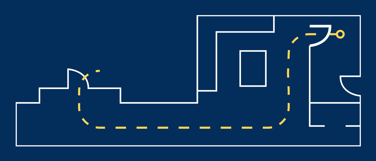 Infographic mapping out a path for a refrigerator Infographic mapping out a path for a refrigerator