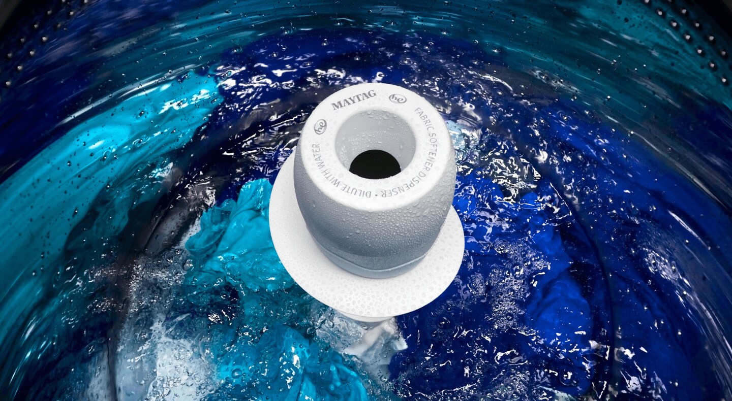An agitator washer in action An agitator washer in action