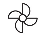 Fan blades icon
