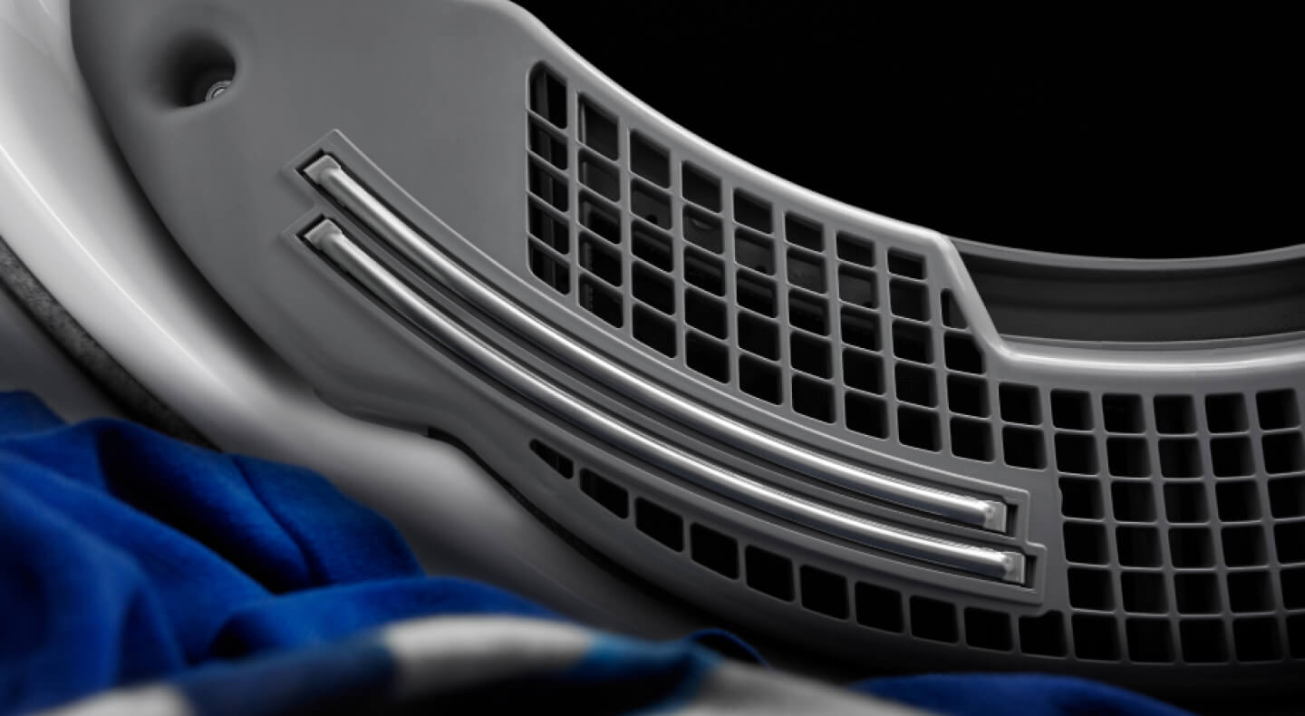 Air vents in dryer drum. 