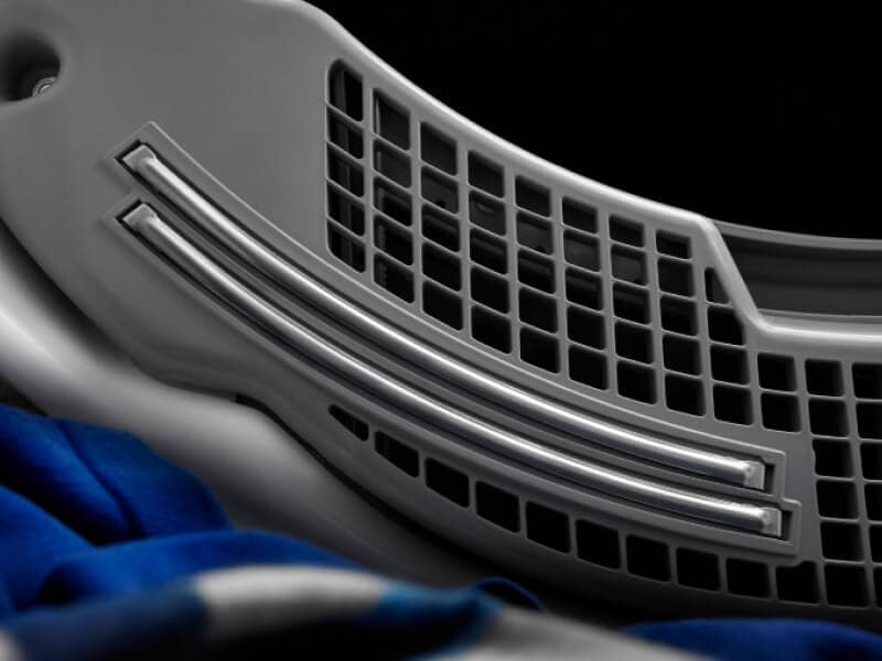 Air vents in dryer drum. 