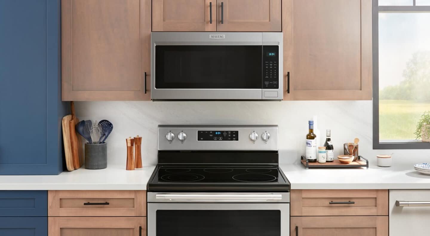 A Maytag® Over-the-Range Microwave