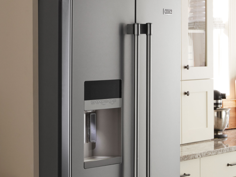 Stainless steel side-by-side refrigerator Stainless steel side-by-side refrigerator